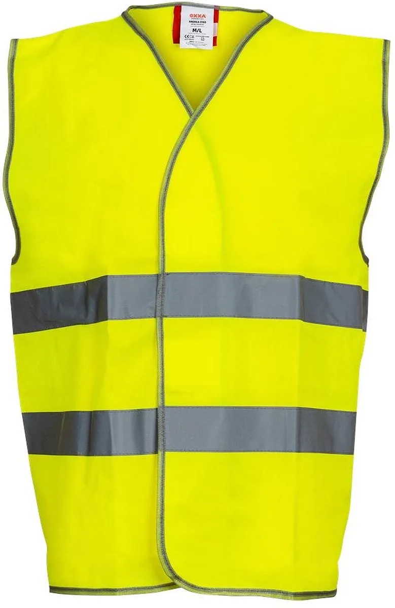 Reflectievest EN 20471 - reflecterend hesje voor volwassenen de OXXA, Fluor geel, M/L – image du produit