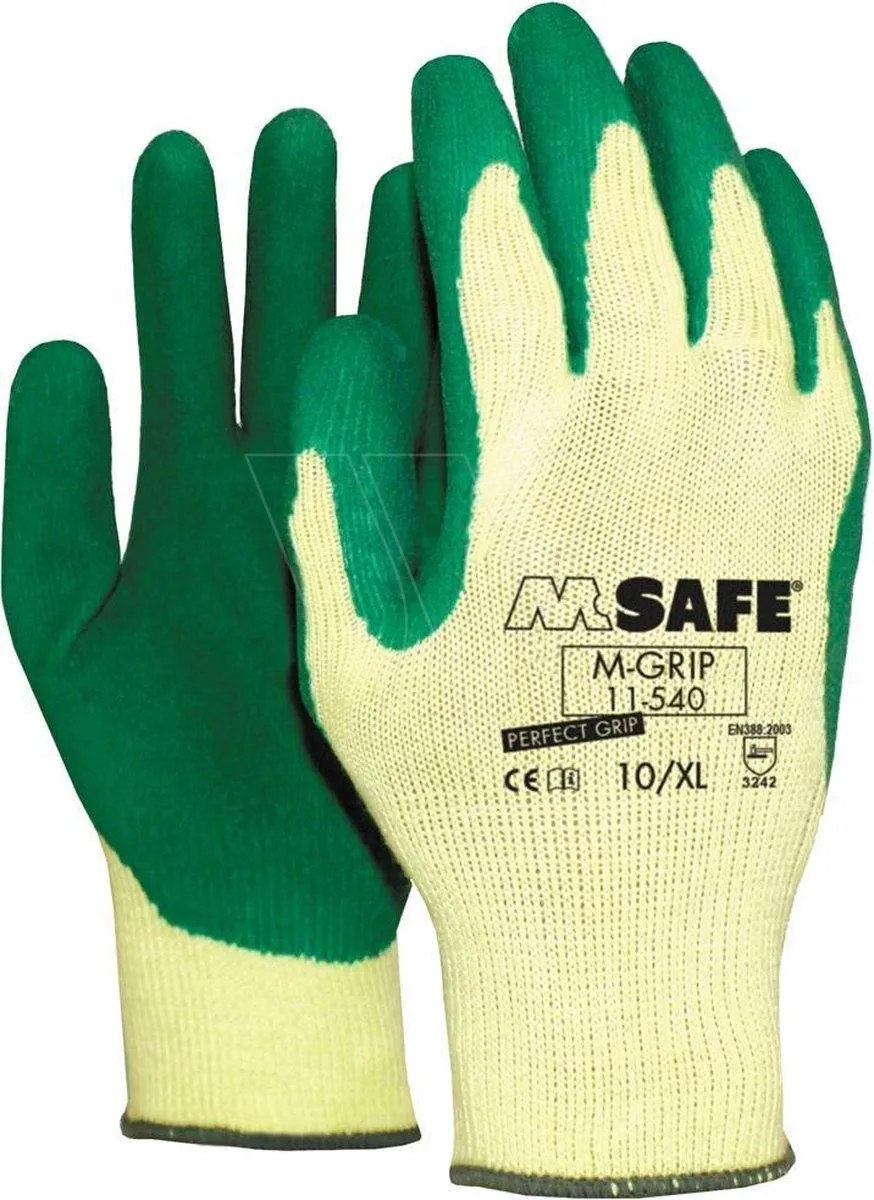 werkhandschoenen M-Grip 11-540 paar van OXXA, Groen, 11/XXL 12 – productafbeelding