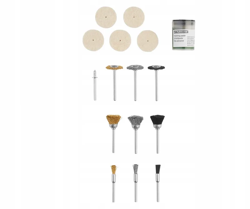 16-delige set schuurschijven en polijstborstels voor multitool by Parkside – product image