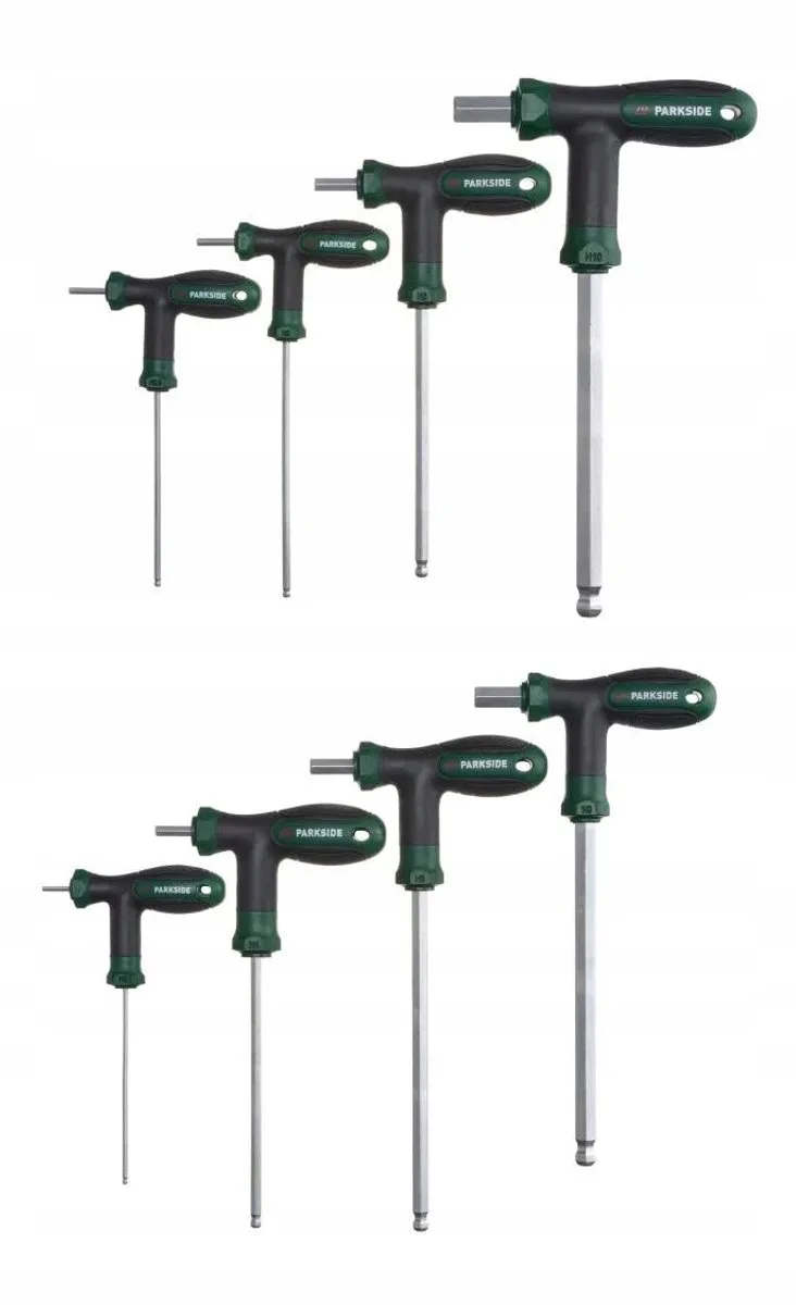 2x Parkside T-Greep inbussleutelset (8-delig, 2-10 mm) von Parkside – Produktbild