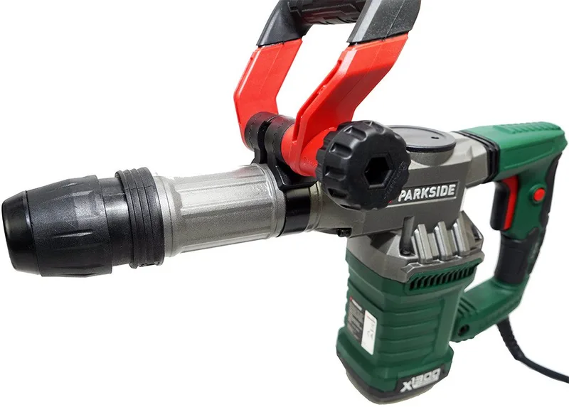 Abbruchhammer Bohrhammer PAH 1300, 1300 W, um 360° drehbar, für SDS-Max von Parkside, Grün – Produktbild
