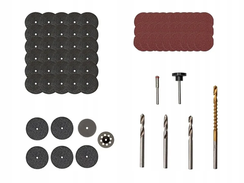 Accessoires Mini Slijpmachine - 78 Delig Snij- en Slijpschijven von Parkside, Schwarz – Produktbild