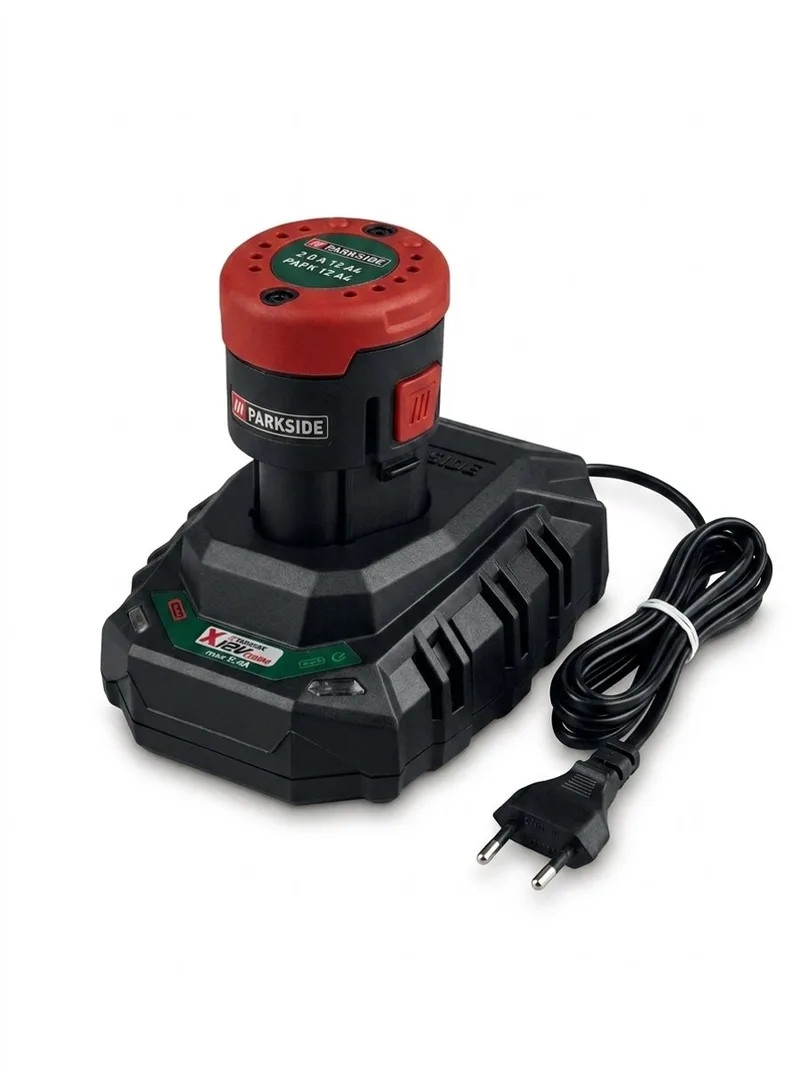 Accu 12V - 2 Ah + oplader - De accu en snellader zijn compatibel met alle recente apparaten uit de Parkside® 12V familie von Parkside – Produktbild