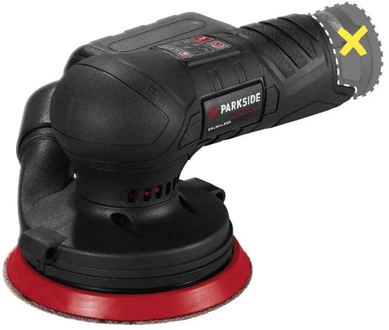 Accu-excentrische schuurmachine 12 V zonder accu en lader - Toerental: 6000/10000 tpm van Parkside – productafbeelding