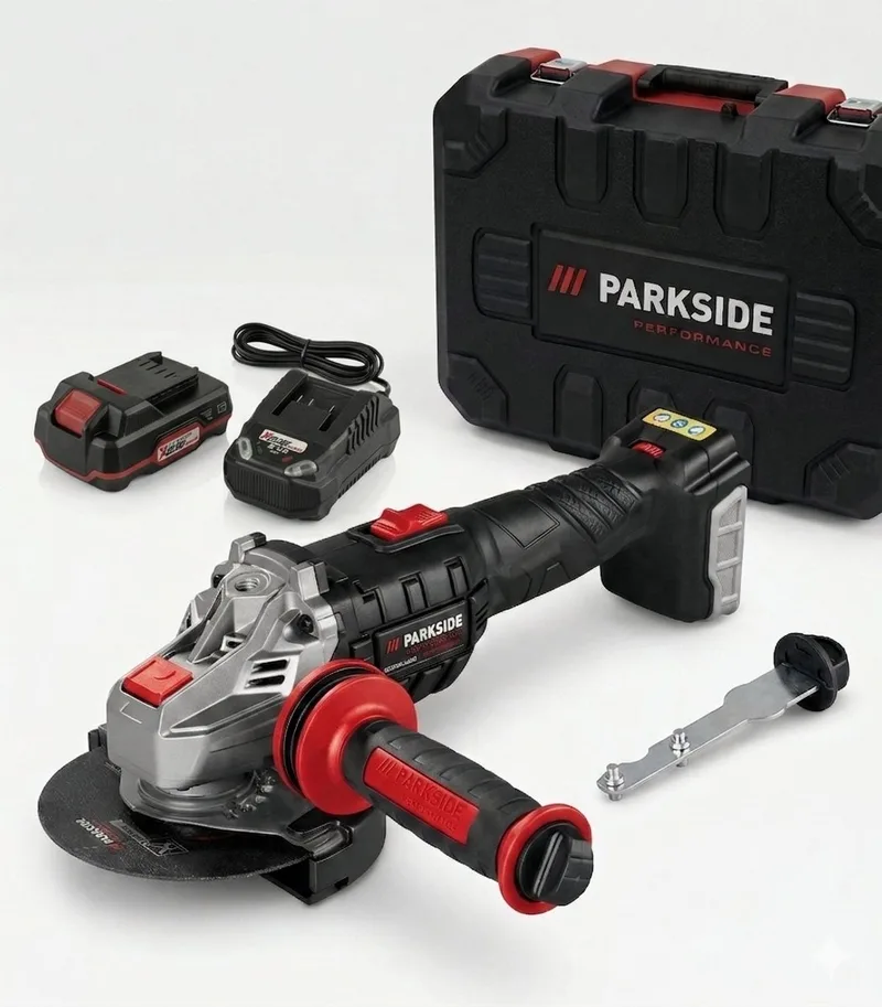 Accu-haakse slijper 20V inclusief 2Ah accu en oplader de Parkside – image du produit