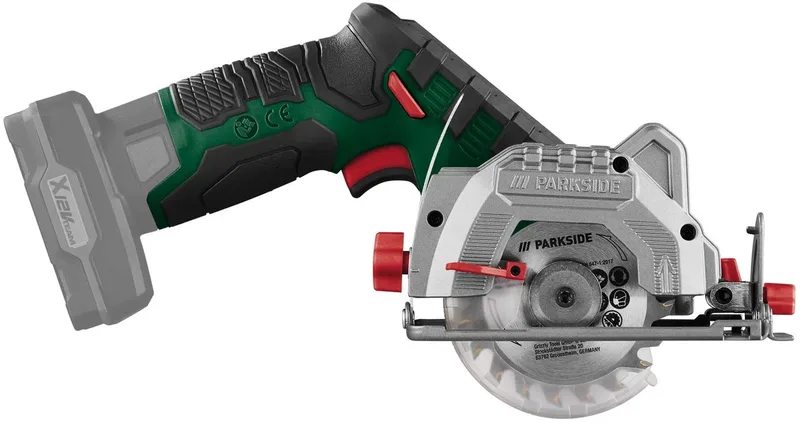 Accu Handcirkelzaag - 12V - zonder accu - Soft start - 3-traps accu weergavestatus van Parkside – productafbeelding