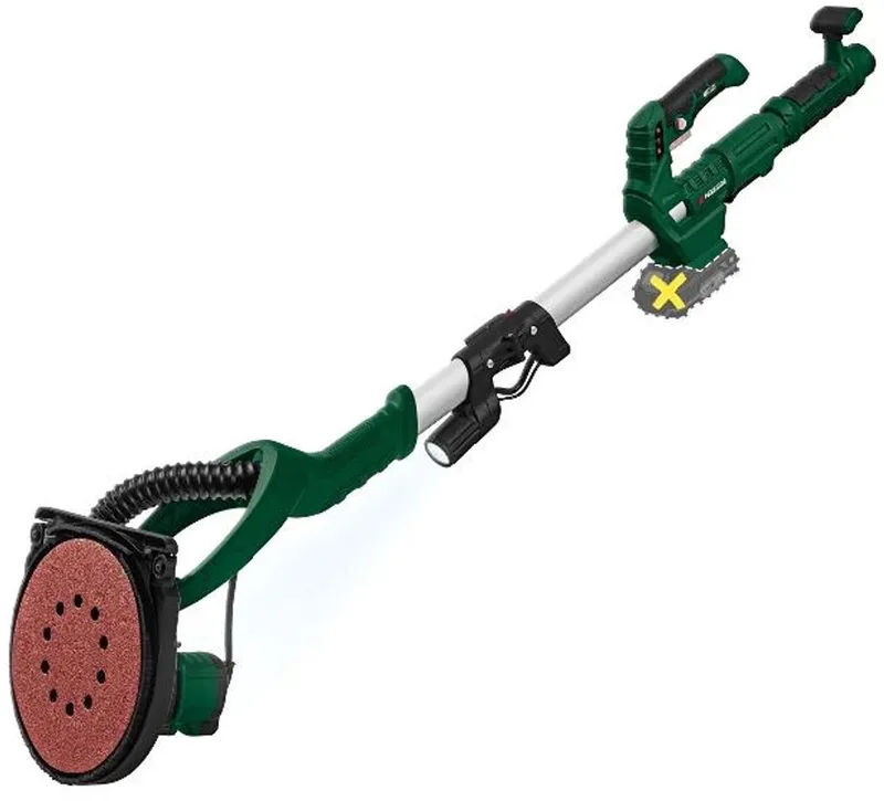 Accu Plafond en Wand Schuurmachine 20 V zonder accu en lader - Apparaat compatibel met alle accu's van de serie PARKSIDE X 20 V Team - Met instelbare snelheid voor optimale schuurresultaten - Uitschuivende aluminium telescoopsteel de Parkside – image du produit