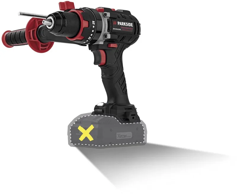 Accu-slagboorschroefmachine 20V 64 Nm - Boormachine - kale unit, zonder accu, lader en koffer de Parkside – image du produit