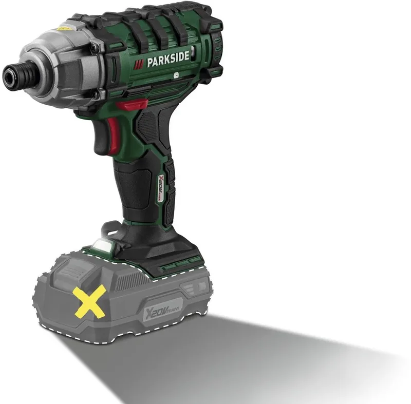 Accu-slagschroevendraaier 20 V zonder accu en lader by Parkside – product image