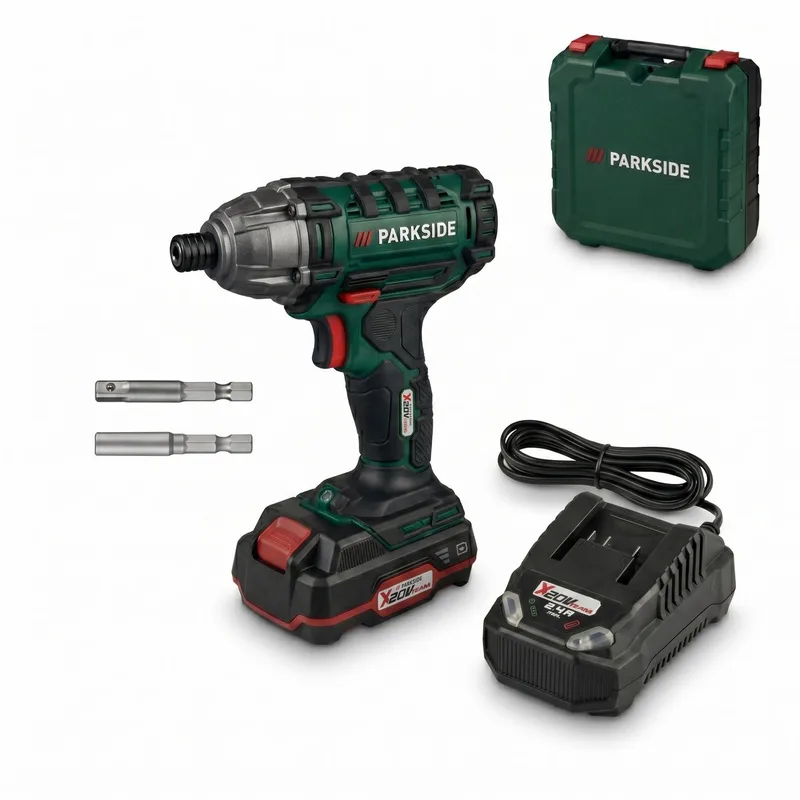 Accu-slagschroevendraaier 20V - met accu en lader - 180 Nm Slagfrequentie: 0–3600 spm Toerental: 0–2800 tpm von Parkside – Produktbild