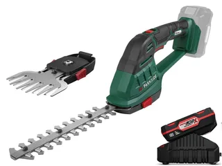 Akku-Gras- und Strauchscherenset 20V Akku-Gras- und Strauchschere PAGS 20-Li mit Akku und Ladegerät von Parkside – Produktbild 1 von 5