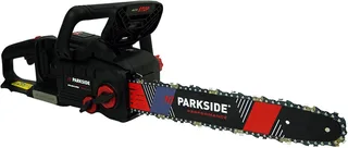 Akku-Kettensäge 40V Akku Kettensäge PPKSA 40-Li (ohne Akkus), 45,5 cm Schwertlänge, 2-Hand-Schutzschalter mit Ketten-Sofortstopp (0,12 Sek) fra Parkside – produktbillede 1 af 3