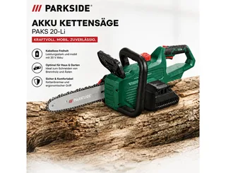 Akku-Kettensäge PARKSIDE Akku Kettensäge PAKS 20-Li Solo Gerät de Parkside – image du produit 1 sur 3