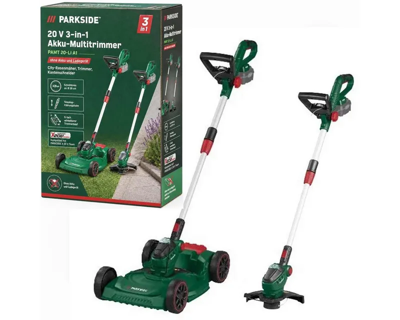 Akku-Rasentrimmer 20 V 3in1-Akku -Rasen - Multitrimmer PAMT 20-Li ohne Akku, Ladegerät von Parkside – Produktbild 1 von 2
