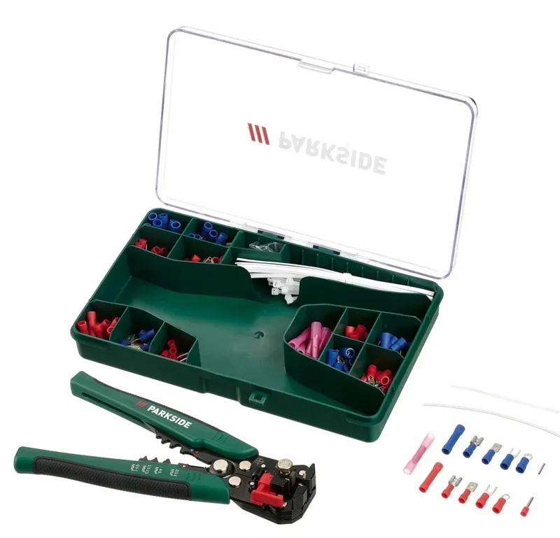 Automatische Kabelstripper & Krimptang Set 231 Delen von Parkside – Produktbild