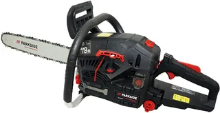 Benzin-Kettensäge Benzin Motorsäge Kettensäge PPBKS 56, 45 cm Schwertlänge fra Parkside, Sort – produktbillede 4 af 4