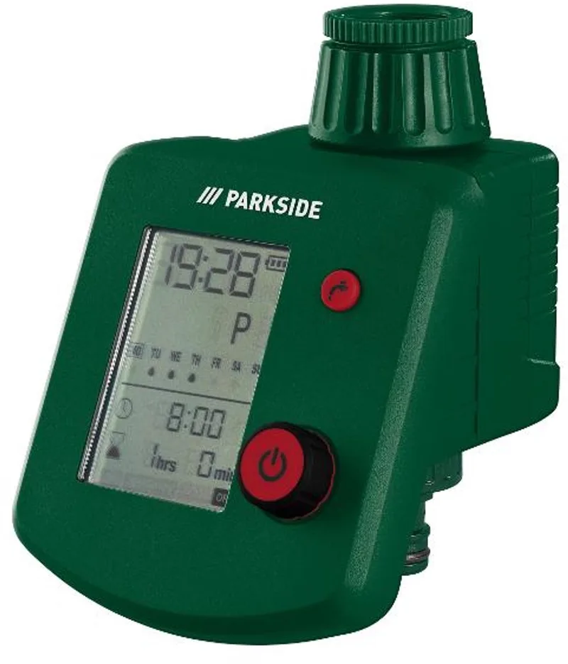 Besproeiingscomputer - watertimer - eenvoudige instelling - met kraan adapters by Parkside – product image