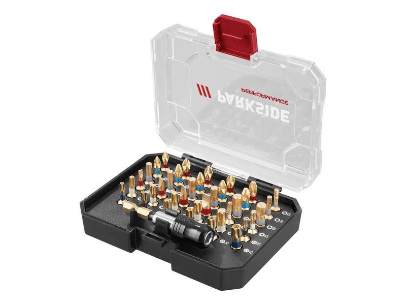 Bit-Set Torsion / Bit- und Steckschlüssel-Set Torsion »PBSP 2 D4« (Torsion Bit-Set, 37 tlg.) fra Parkside – produktbillede