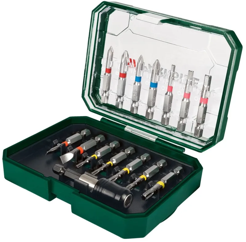 Bitset 15 Delig 50mm PBS S3 A1 - Kleurgecodeerd van Parkside – productafbeelding