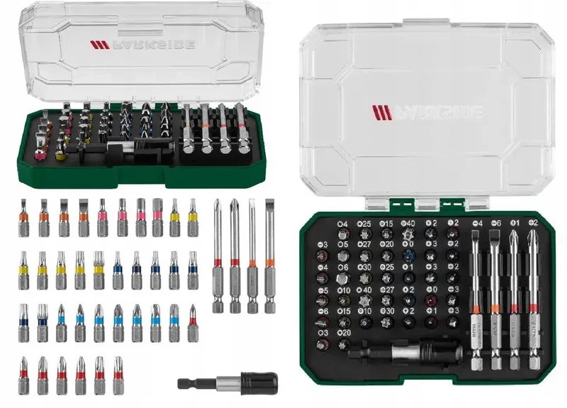 Bitset 41 Delen: 25mm & 75mm Bits met Magnetische Houder de Parkside – image du produit