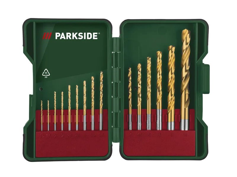 Bohrer- und Bit-Set PBB 4B2 (HSS- Spiralbohrer Set 15tlg.) von Parkside – Produktbild