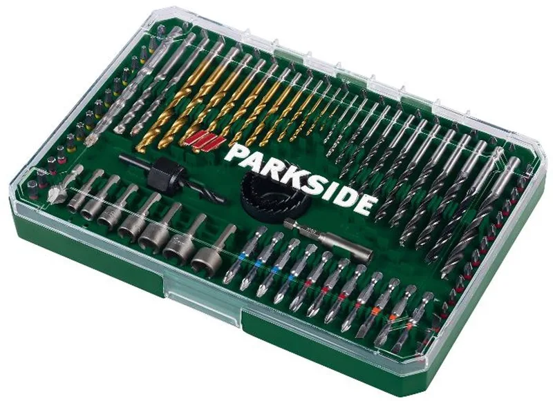 Boor-, bit- en dopsleutelset - 100 delig by Parkside – product image