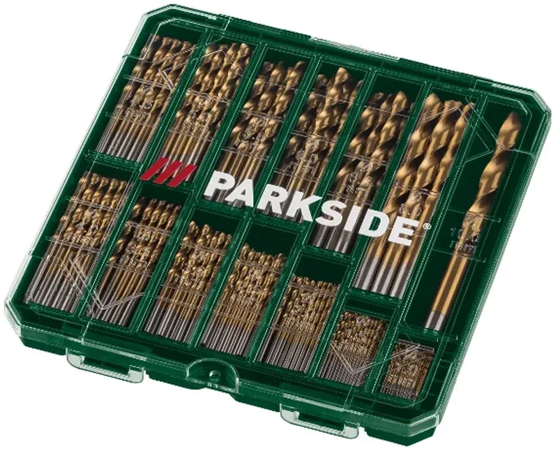 Combi borenset 130 delig - Hoogwaardig allround set met een lange levensduur - In een praktische doos - 36x HSS metaalboortjes - 32x steenboortjes - 32x houtboortjes von Parkside – Produktbild
