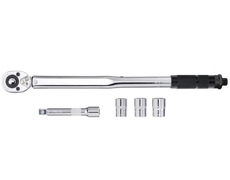 Drehmomentschlüssel Drehmomentschlüssel Set PDMS 5 A1 1/2 Zoll 80-210 Nm inkl Verlängerung (Set), mit 1/2" Antrieb & Zubehör im Koffer von Parkside, Silber – Produktbild 2 von 4