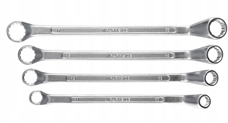 Dubbele Ringsteeksleutel Set (4 stuks) 10-17mm Staal by Parkside – product image