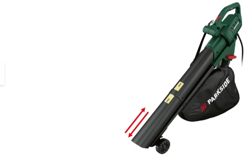 Elektrische bladblazer en -zuiger 2600 W - Geintegreerde versnipperaar - 3 in 1 Bladblazer en bladzuiger - Met opvangzak - Krachtige motor von Parkside – Produktbild