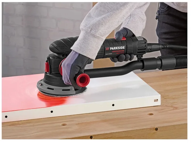 Excentrische schuurmachine 750W - 6-traps instelbaar toerental - Inclusief koffer by Parkside – product image