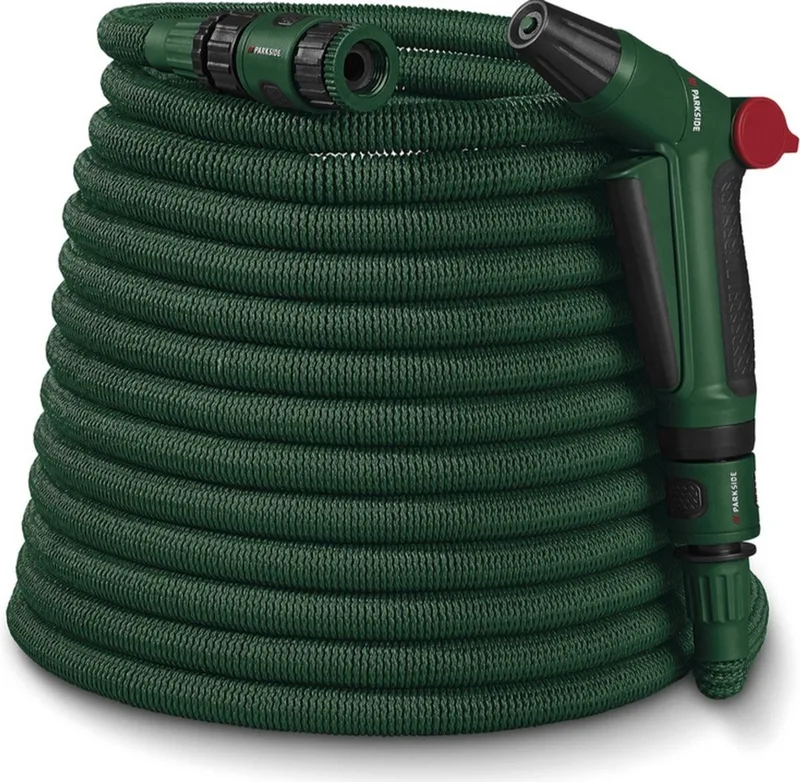 Flexibele Tuinslang 10–30 Meter – Uitrekbare Waterslang met Sproeikop by Parkside – product image