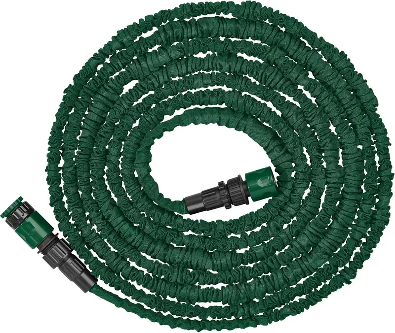 Flexibele Tuinslang - 15m - Weer- En UV-Bestendig - Click system - Knikbestendig - Licht en Ruimtebesparend by Parkside – product image