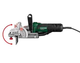Fräse Flachdübelfräse PFDF 900 C3 Fräse mit Adapter zur Staubabsaugung van Parkside, Groen – productafbeelding 2 van 3