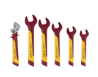 Gabelschlüssel Einmaul-Gabelschlüsselset Schraubenschlüssel 20-teilig inkl. Koffer (Set, 20-tlg) von Parkside, Gelb, Rot, Silber – Produktbild 4 von 5