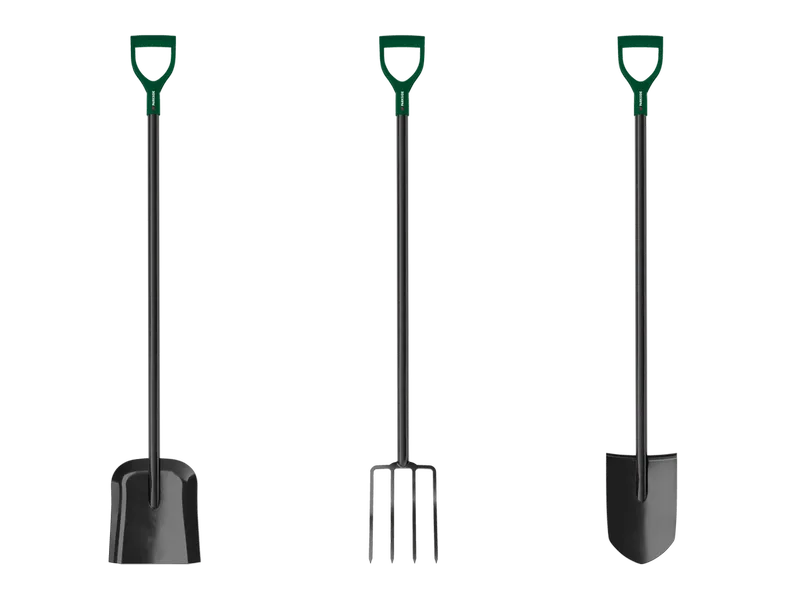 Gartengeräte-Set »Spitzspaten, Schaufel & Grabegabel«, 3-teilig by Parkside – product image
