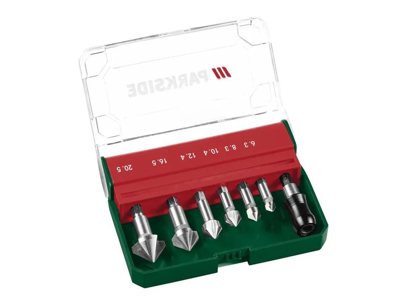 Gewindebohrer-Set / Kegelsenker-Bit-Set / Bohrer-Set (Kegelsenker Sechskant) by Parkside – product image