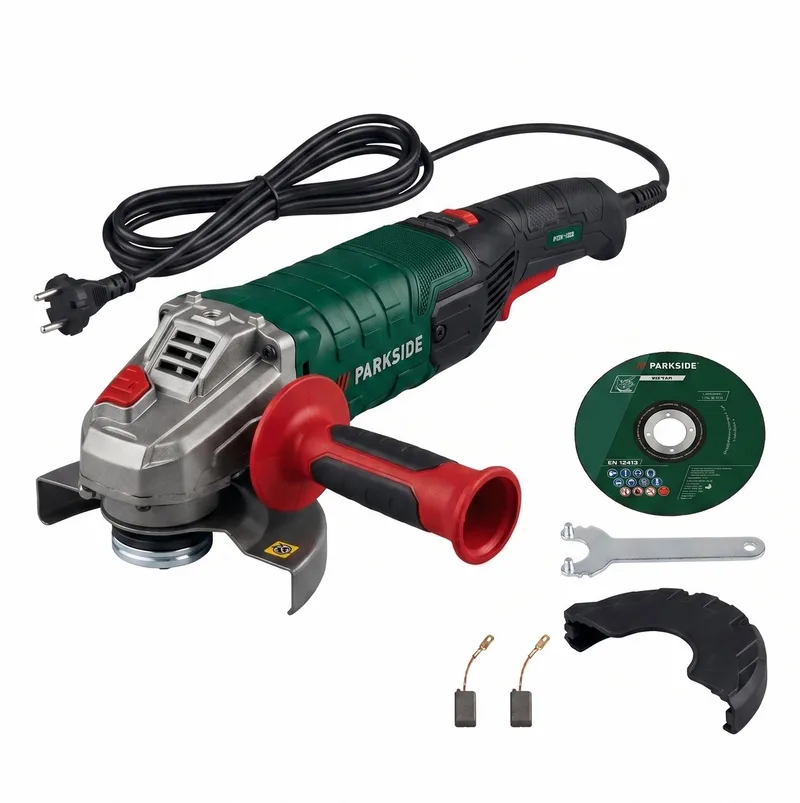Haakse Slijpmachine - 1200W - 6-Traps regelbaar toerental - 3 posities-frontgreep de Parkside – image du produit