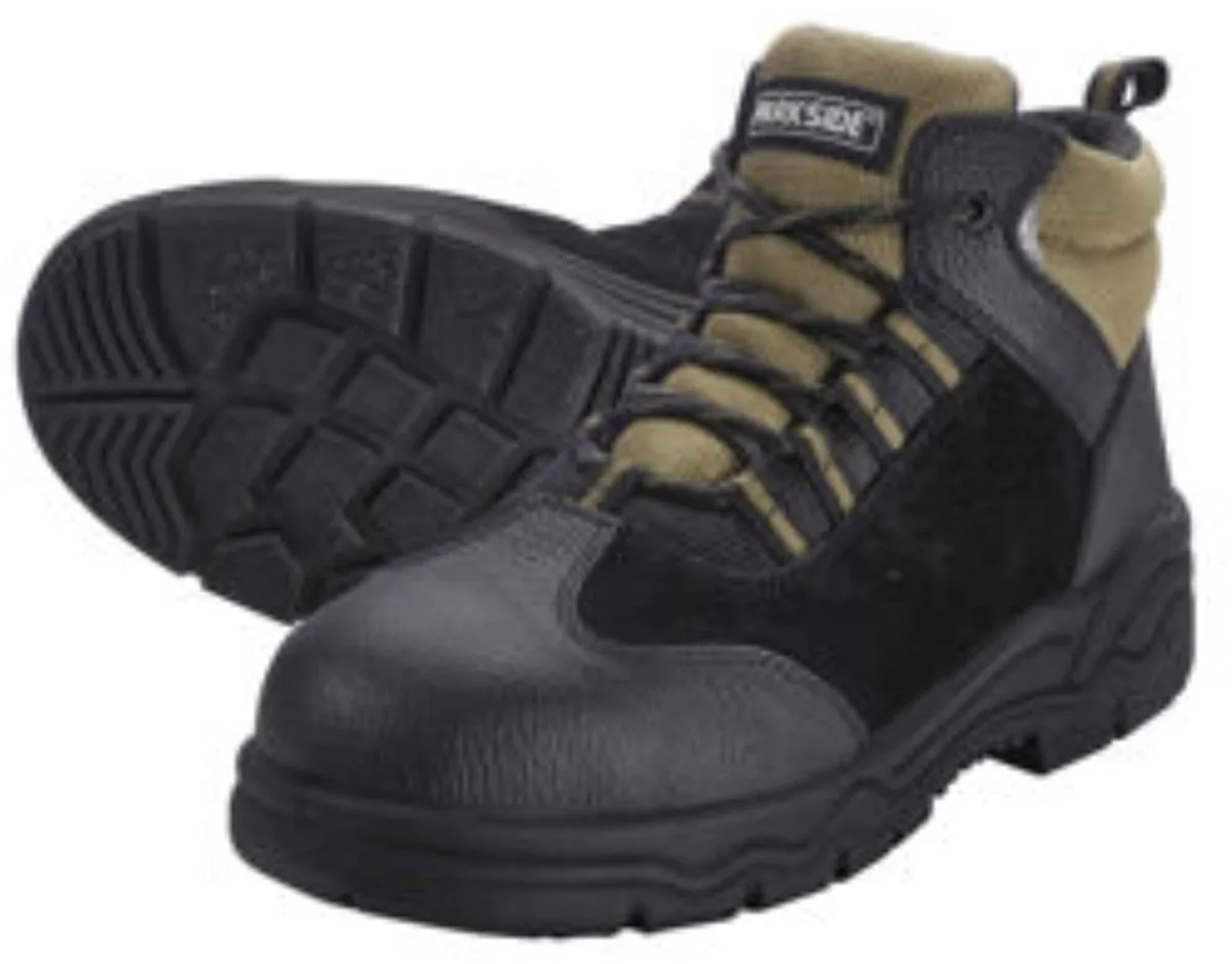 Heren Leren Veiligheidsschoenen S3 Zwart Kaki von Parkside, Schwarz, 46 – Produktbild