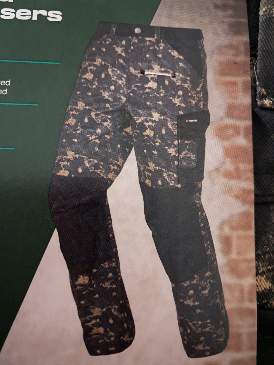 Heren Werkbroek Camouflage - Met handige zakken voor gereedschap, mobiele telefoon, duimstok enz. von Parkside, Camouflage, 50 – Produktbild