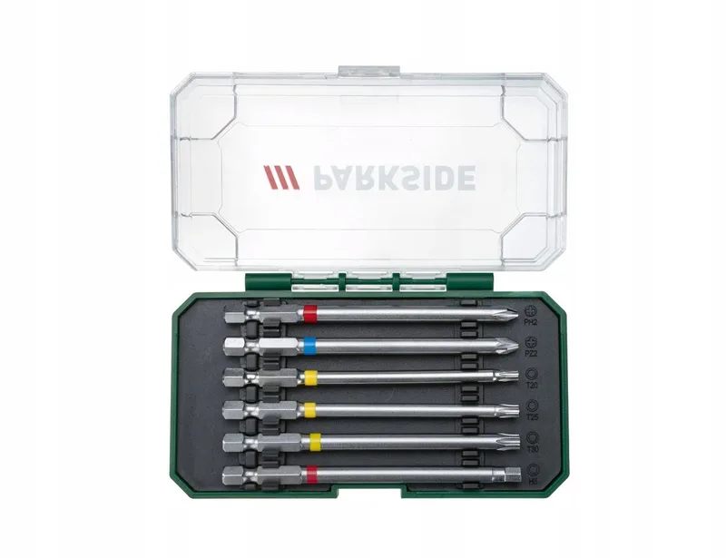 Kleurgecodeerde Bitset PBS - 6 Delig - 100mm van Parkside – productafbeelding