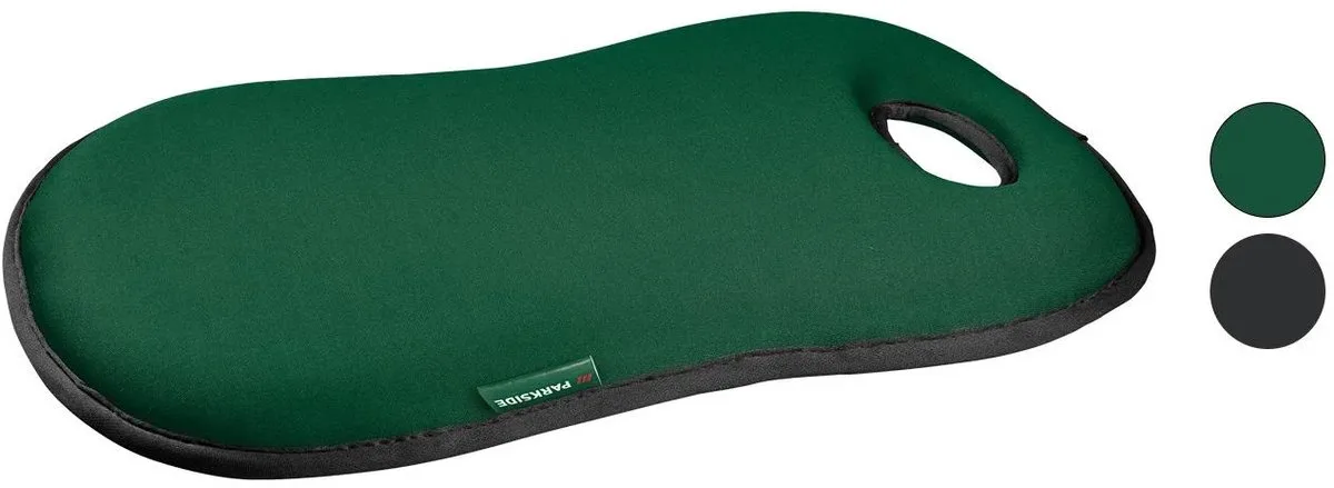 Kniekussen met memory-foam - kern van traagschuim - L 48 x B 29 x H 3,4 cm de Parkside, Vert – image du produit