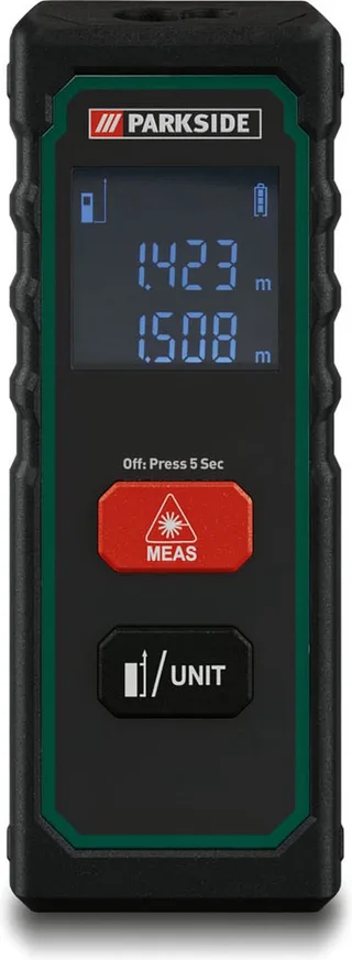 laserafstandsmeter 20m - inclusief batterijen - lcd scherm van Parkside – productafbeelding 1 van 2