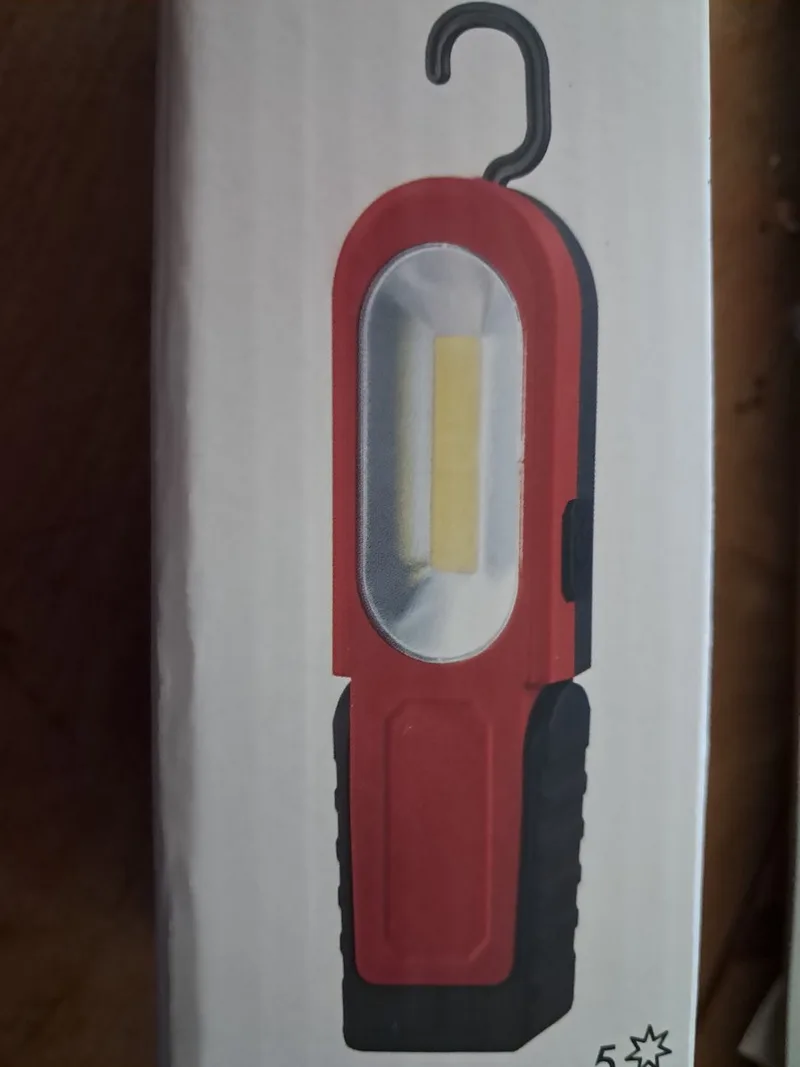 LED Werklamp - Looplamp - Met Magneet en draaibare ophanghaak - ca. 20 cm lang de Parkside, Rouge – image du produit