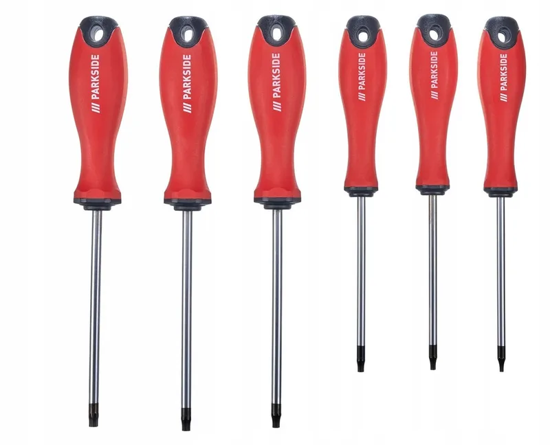 Magnetische Schroevendraaierset - 6 Delen - Chroom-Vanadium Staal von Parkside, Silber – Produktbild