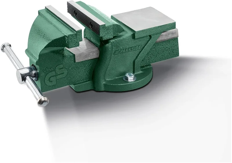 Parallelle Bankschroef - L 26,7 x B 11 x 11,5 cm - Spindel met draaivergrendeling de Parkside – image du produit