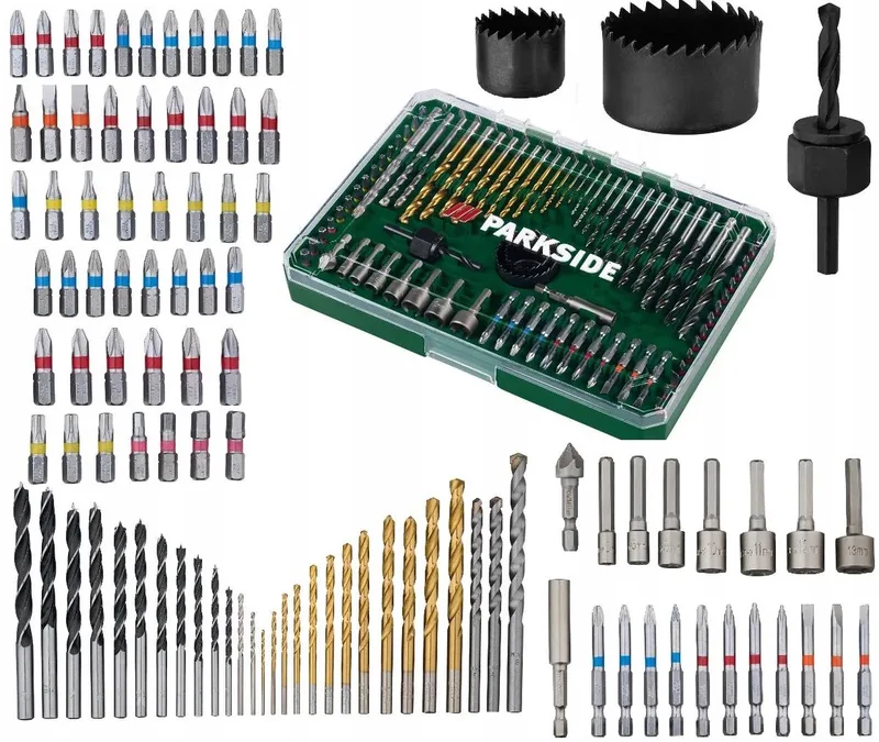 PARKSIDE 100-delige Boor- en Bitset met Doppen de Parkside – image du produit