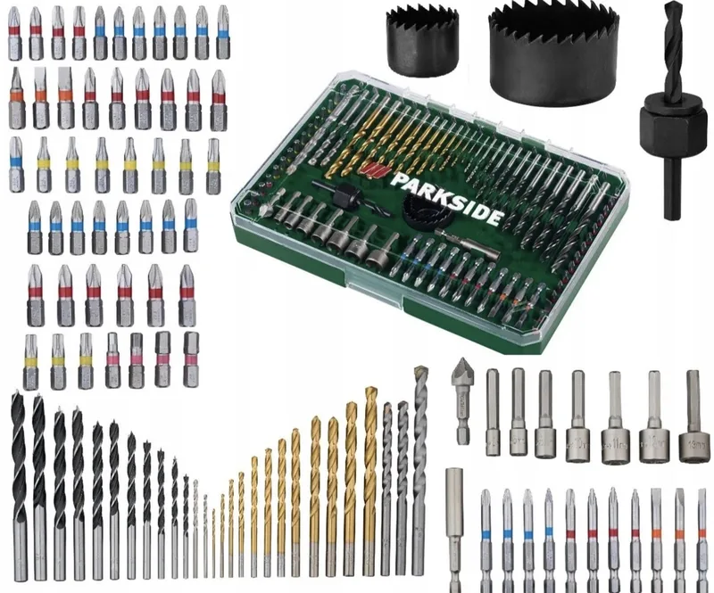 PARKSIDE 100-delige set: boren, bits en doppen voor metaal & hout de Parkside – image du produit