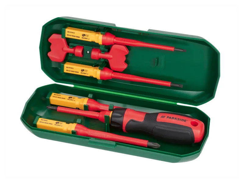 PARKSIDE® 1000 V Schraubendreher- Wechselklingen-Set, 8-teilig by Parkside – product image