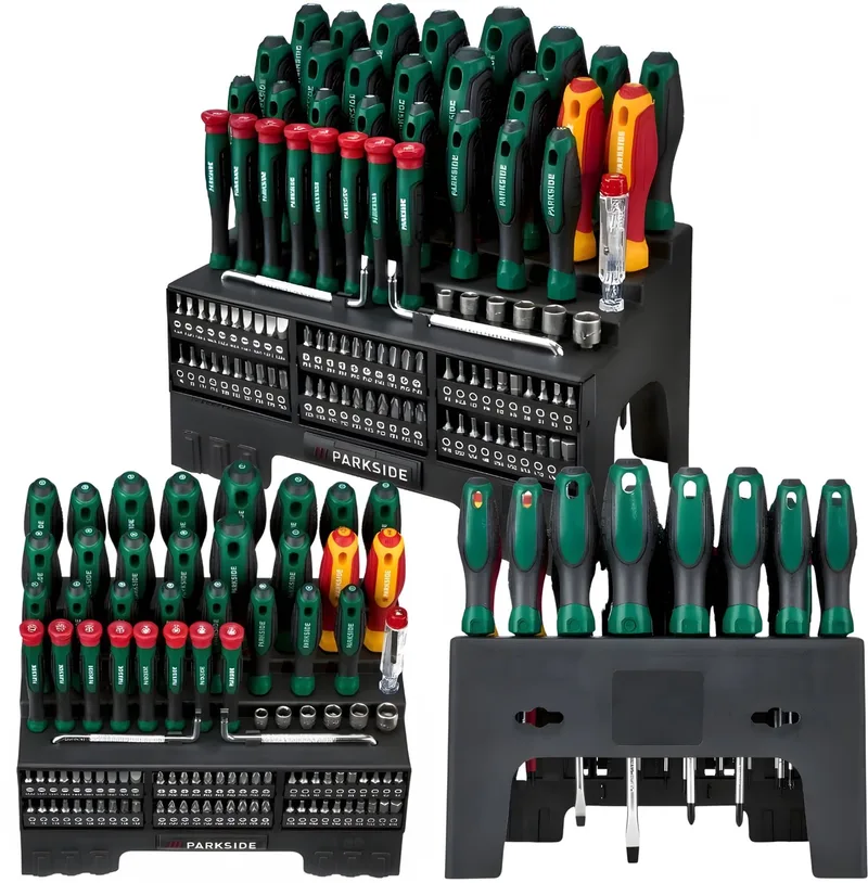 PARKSIDE 101-delige Schroevendraaier & Bitset met Magnetische Tips & Koffer von Parkside – Produktbild